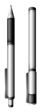 iki ballpens bir TOPVIEW