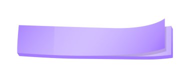 bir lavanta renkli kağıt post-it bir TOPVIEW