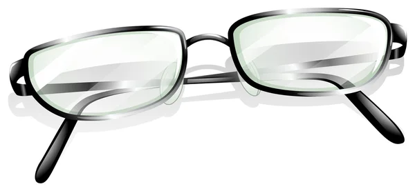 Uma vista superior de um óculos — Vetor de Stock