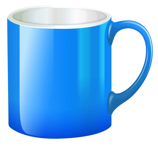 Una taza azul — Vector de stock