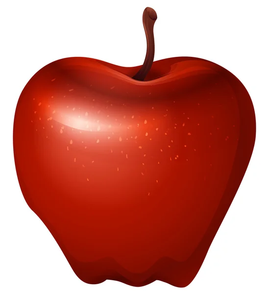 Ένα κόκκινο μήλο τραγανή — Διανυσματικό Αρχείο