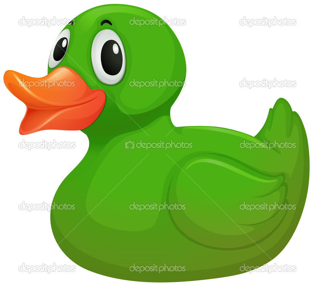 green rubber ducky
