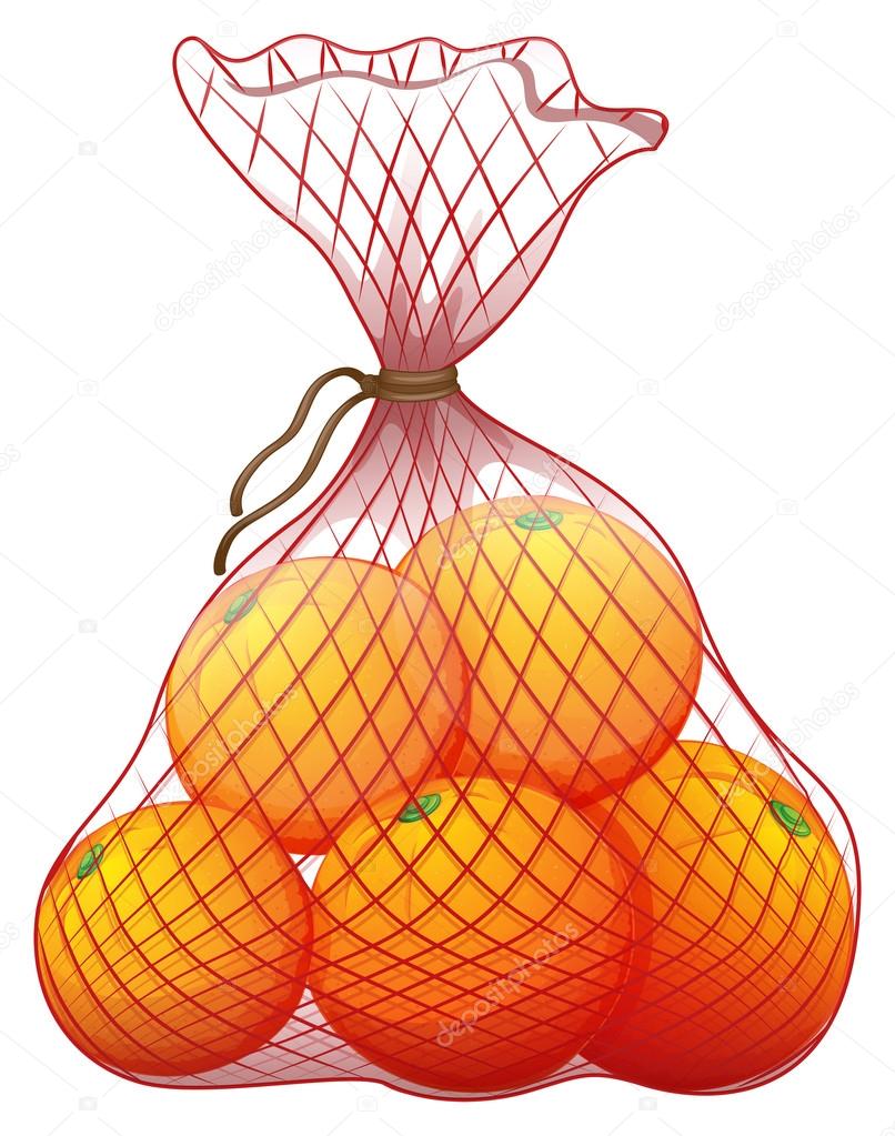 A pack of ripe oranges