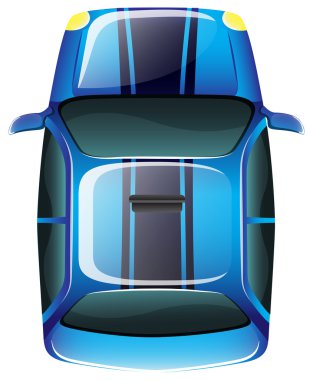 zarif bir aracın TOPVIEW