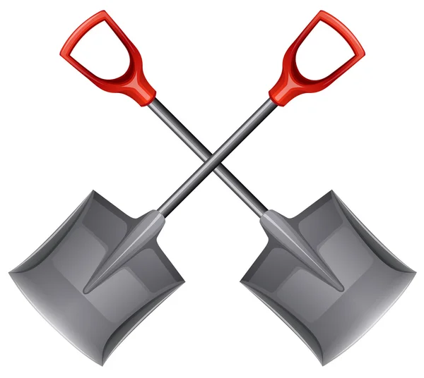 Two shovels — Stock Vector