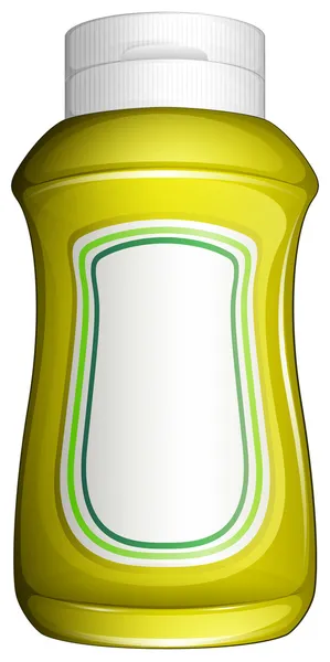 A yellow bottle — Stock Vector
