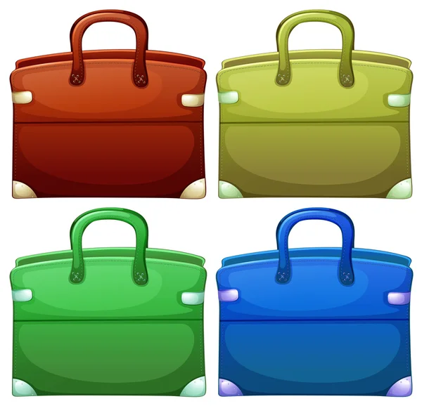 Four handheld bags — Stock Vector