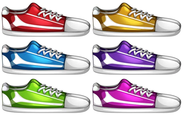 Sets van schoenen — Stockvector