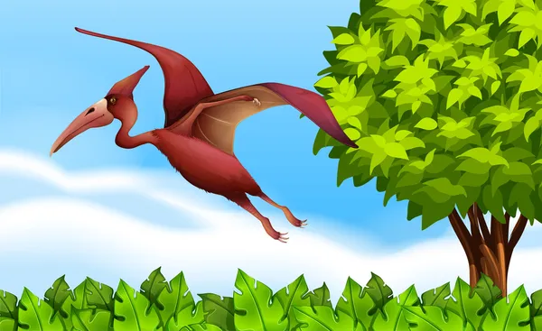 Un ptérodactyle — Image vectorielle