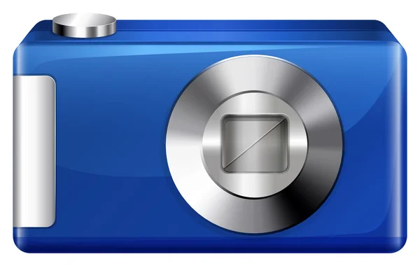 A blue digital camera — Stock Vector