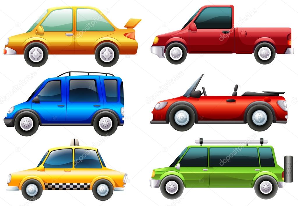 Different types of cars