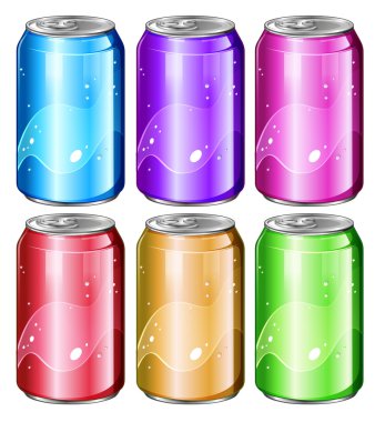soda kutuları kümesi
