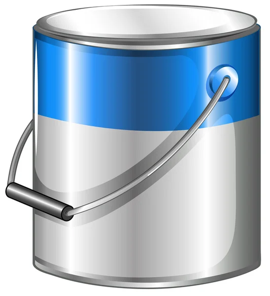 A can of blue paint — Stock Vector