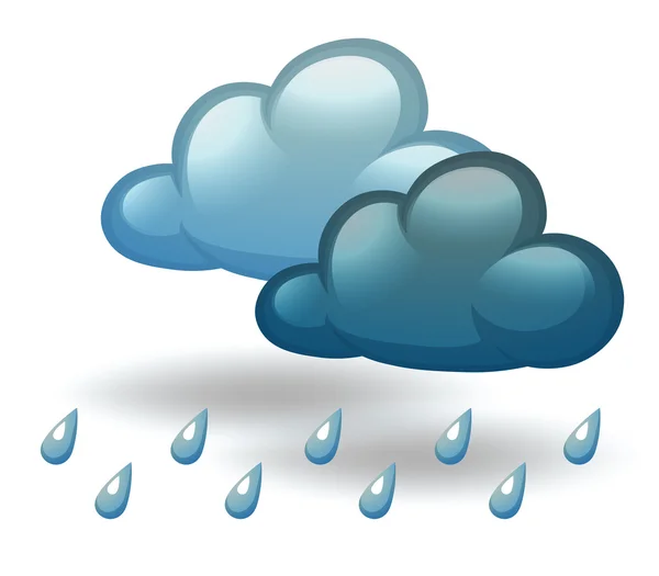 Un temps pluvieux — Image vectorielle