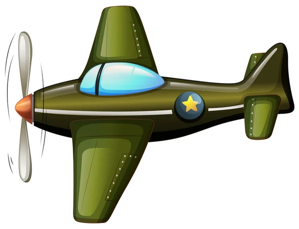 Ein Oldtimer-Flugzeug — Stockvektor