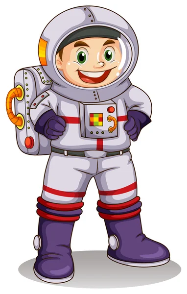 A happy astronaut — Stock Vector