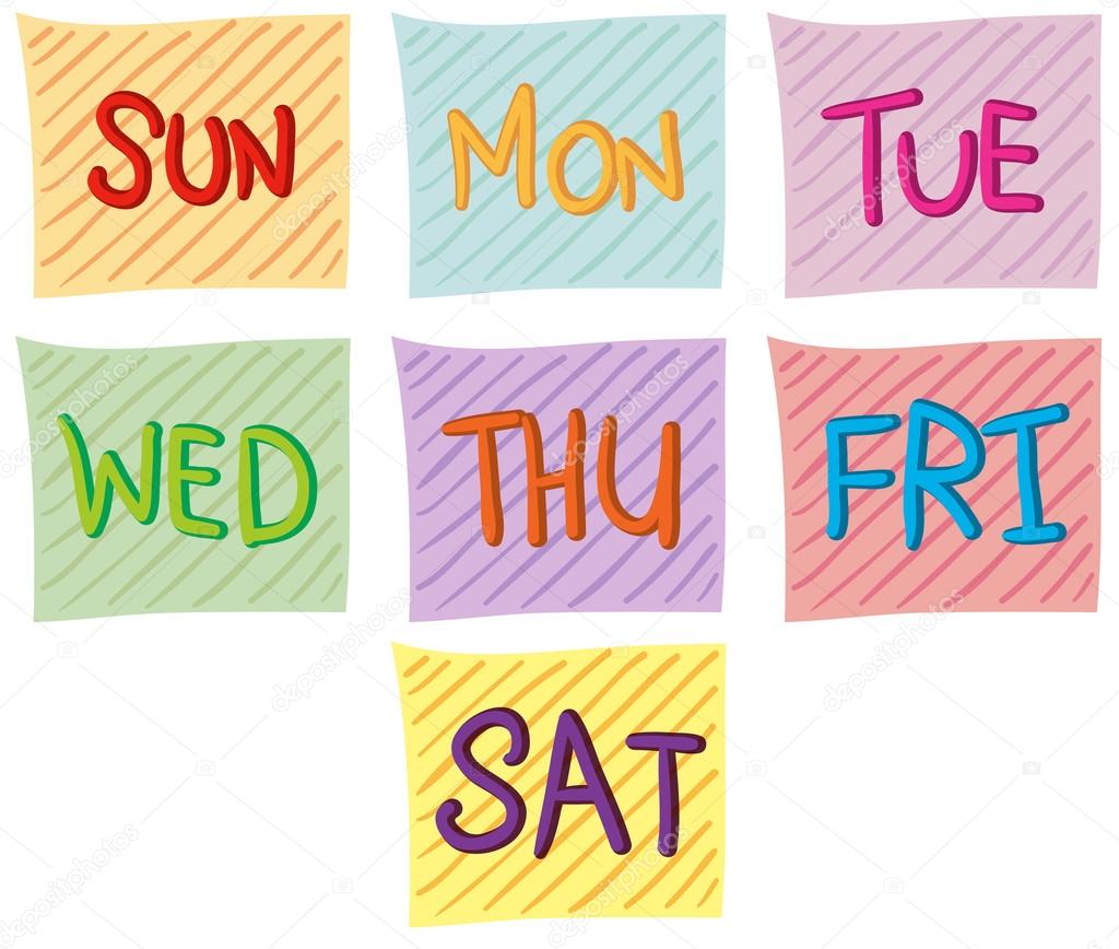 Seven days of the week