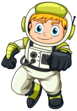 genç bir astronot