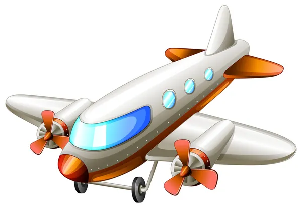 Ein Oldtimer-Flugzeug — Stockvektor