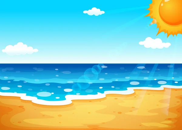 A summer at the beach — Stock Vector