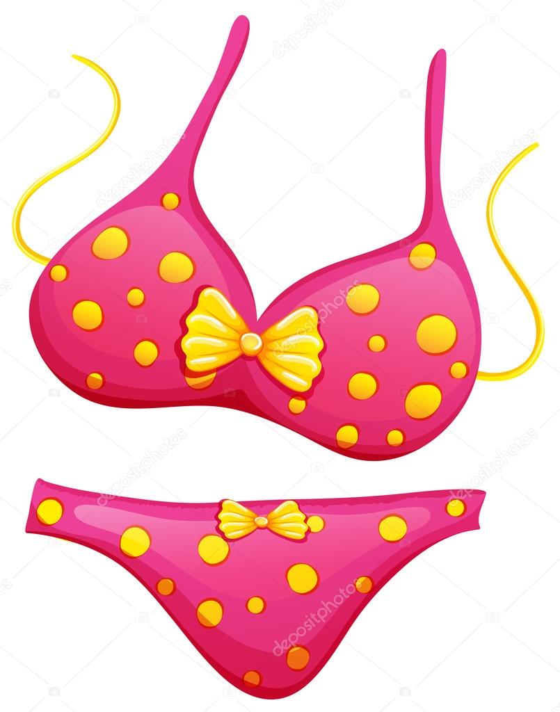 A pink bikini