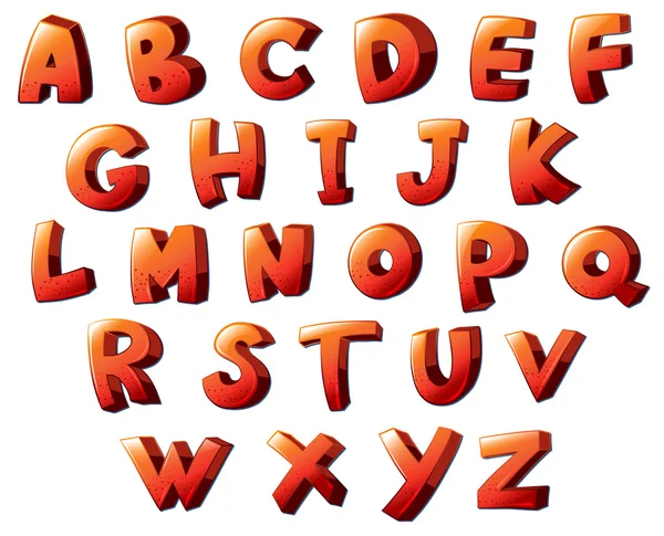 Cartas del alfabeto — Archivo Imágenes Vectoriales