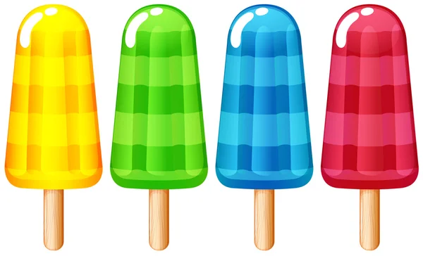 Icecream sur bâton — Image vectorielle
