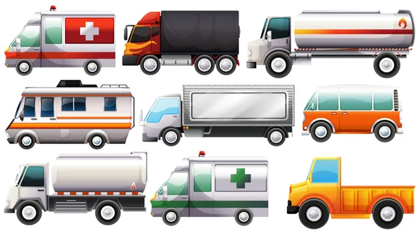 Big vehicles — Stock Vector