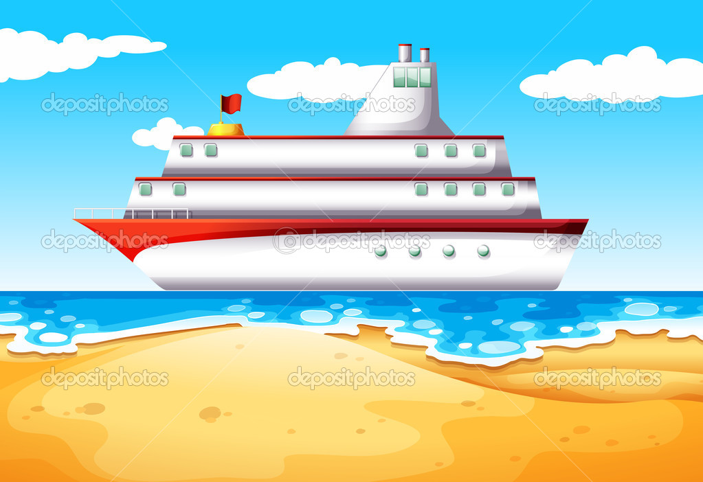 A ship at the beach