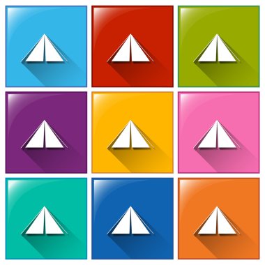 kamp çadır simgeler