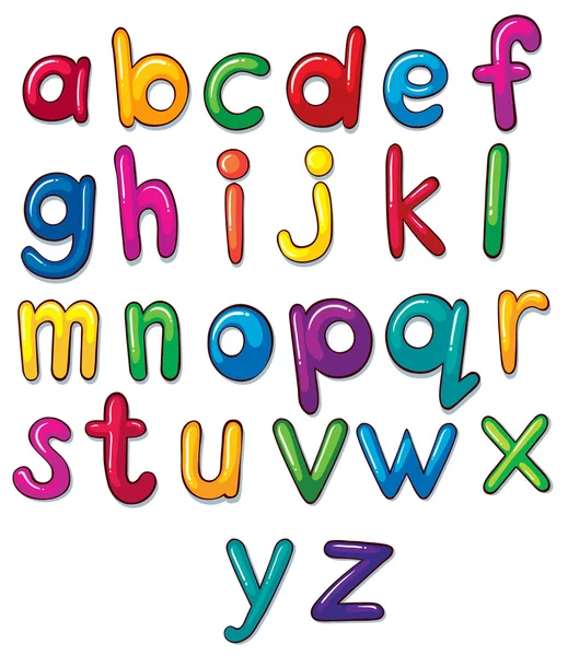 Cartas del alfabeto ilustraciones — Archivo Imágenes Vectoriales
