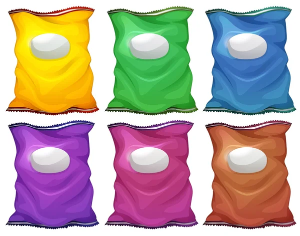 Conteneurs de jetons colorés — Image vectorielle