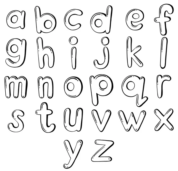 Cartas del alfabeto — Archivo Imágenes Vectoriales