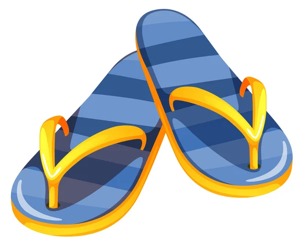 Een paar blauwe sandalen — Stockvector