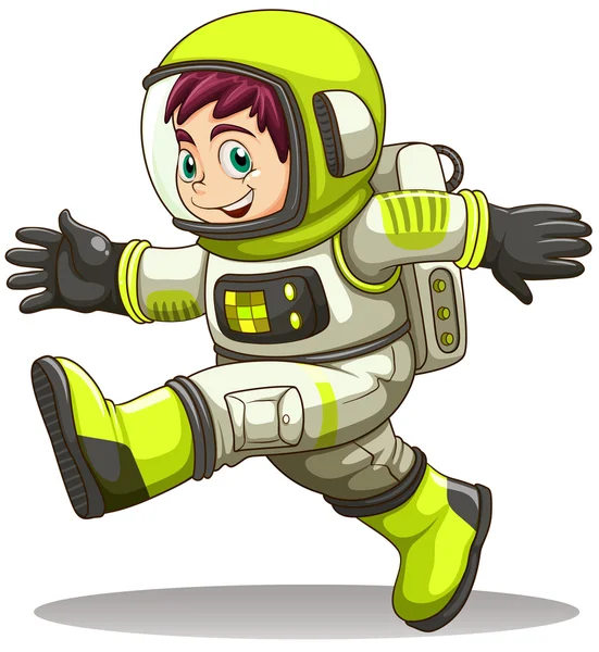 A happy astronaut — Stock Vector