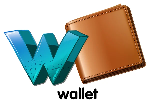 Eine Brieftasche — Stockvektor