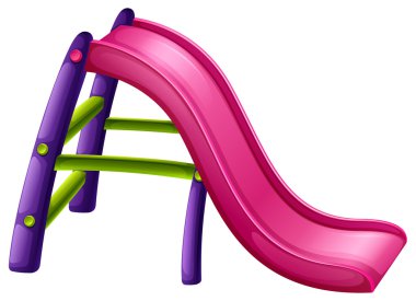 A slide at the park clipart