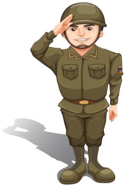 yakışıklı bir asker