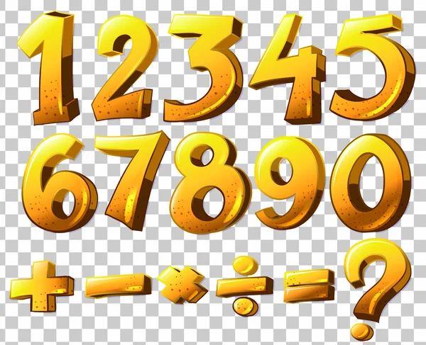 Nombres et symboles — Image vectorielle