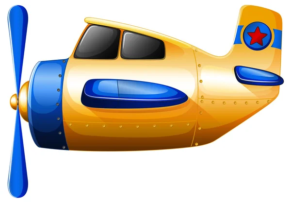 Uma aeronave a hélice — Wektor stockowy