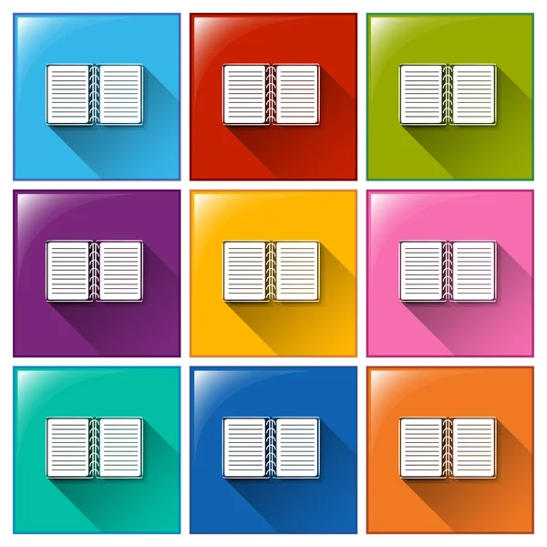 Notebook icons — Stock Vector