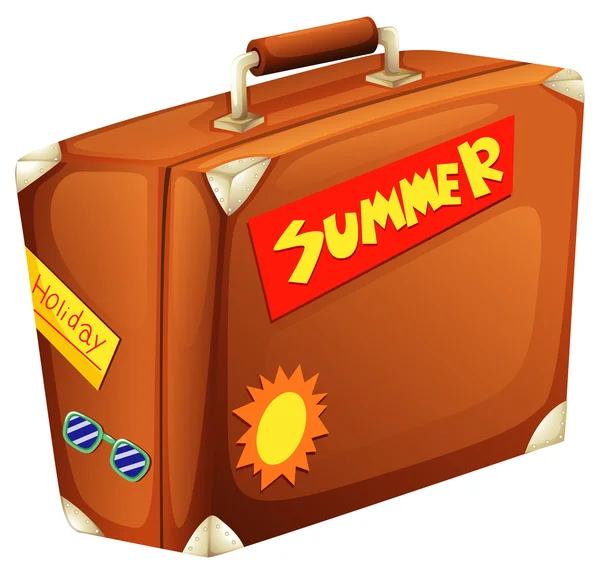 Um saco grande para umas férias de verão —  Vetores de Stock