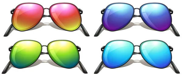 Coloured sunglasses — Stock Vector