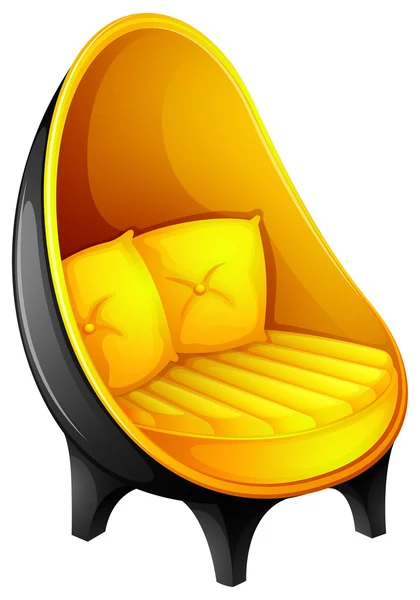 Una sedia con cuscini — Vettoriale Stock
