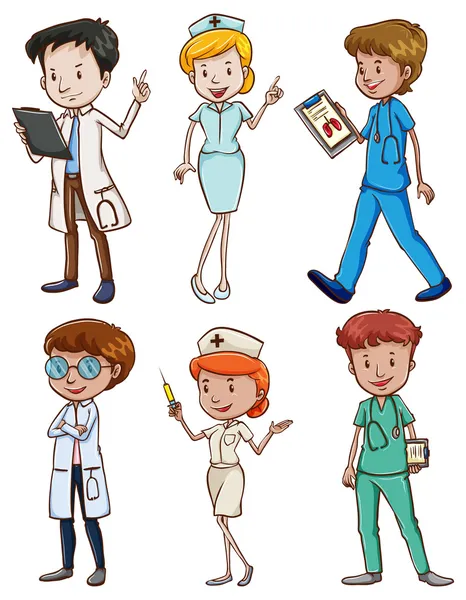 Professionnels médicaux — Image vectorielle