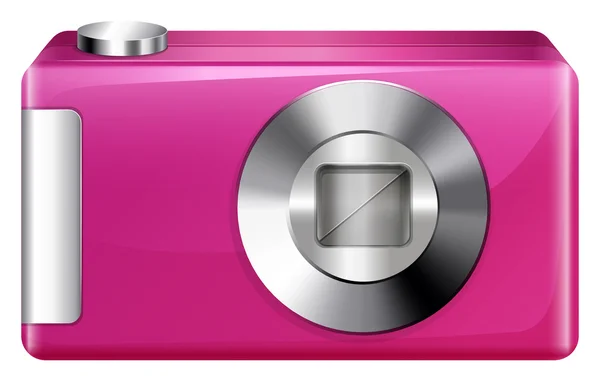 Una cámara rosa — Vector de stock