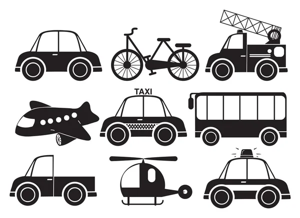 Différents types de véhicules — Image vectorielle