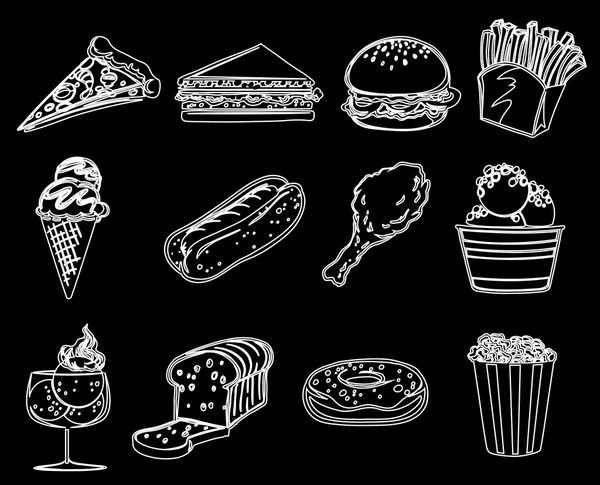 Différents aliments — Image vectorielle