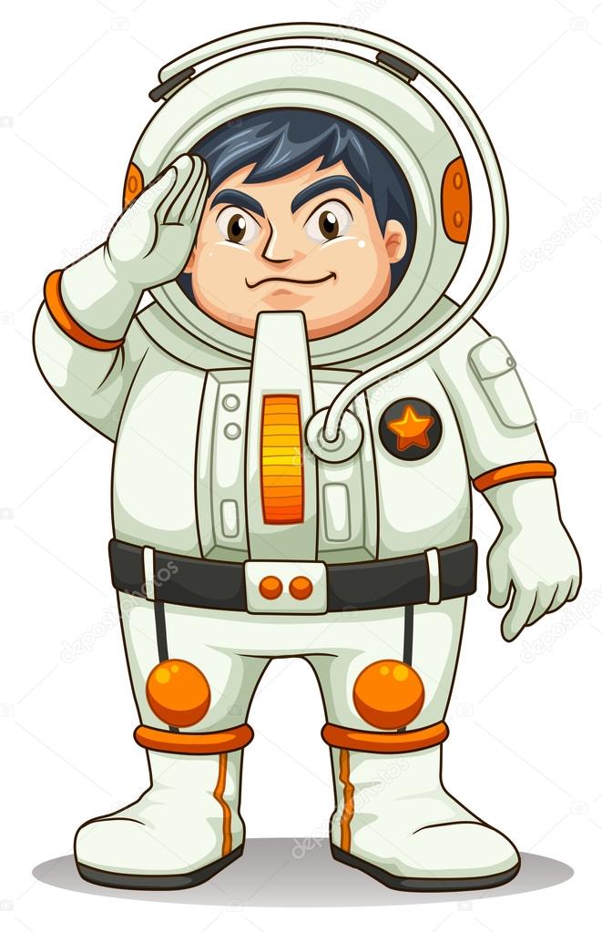 A fat astronaut