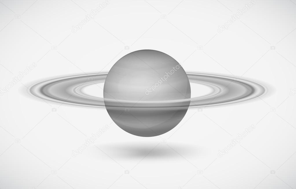 The planet Saturn